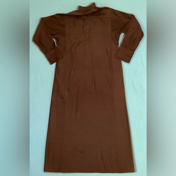 KURVIG SAUDI throbe prayer robe with mock neck collar full length NEW size S - Picture 3 of 8